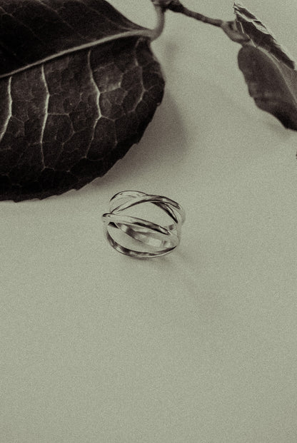 Infinity Spiral Ring, Solid 14K Rose Gold