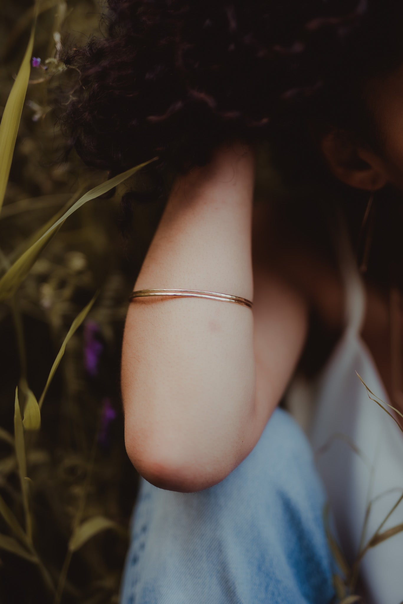 Bangle Bracelet, Gold Fill, Rose Gold Fill or Sterling Silver