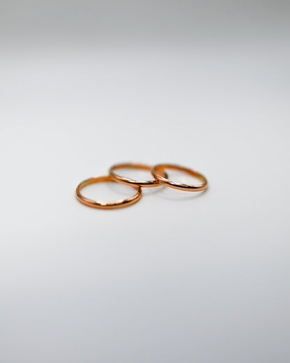 Extra Thick Ring, 14K Rose Gold Fill