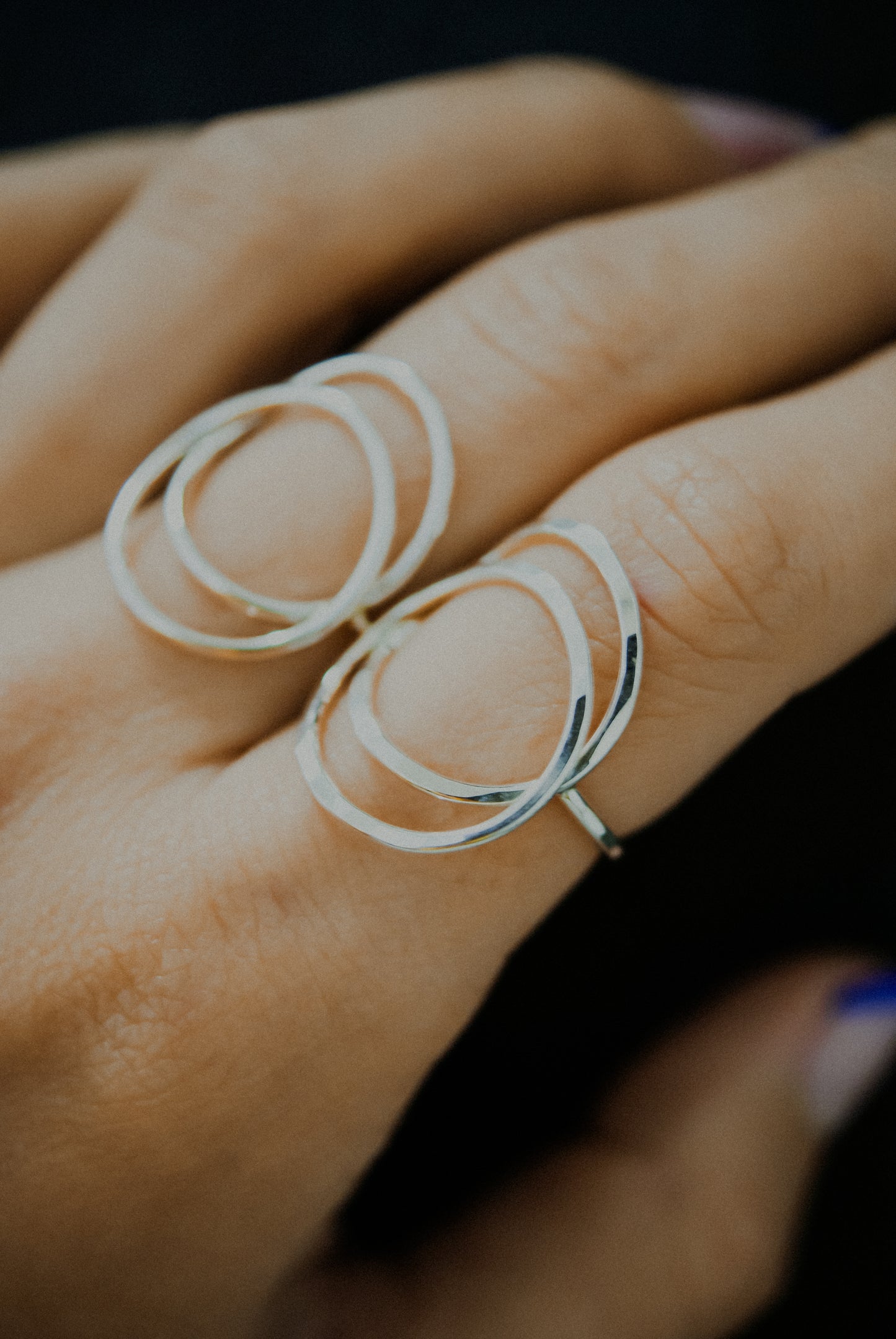 Eclipse Ring, Sterling Silver