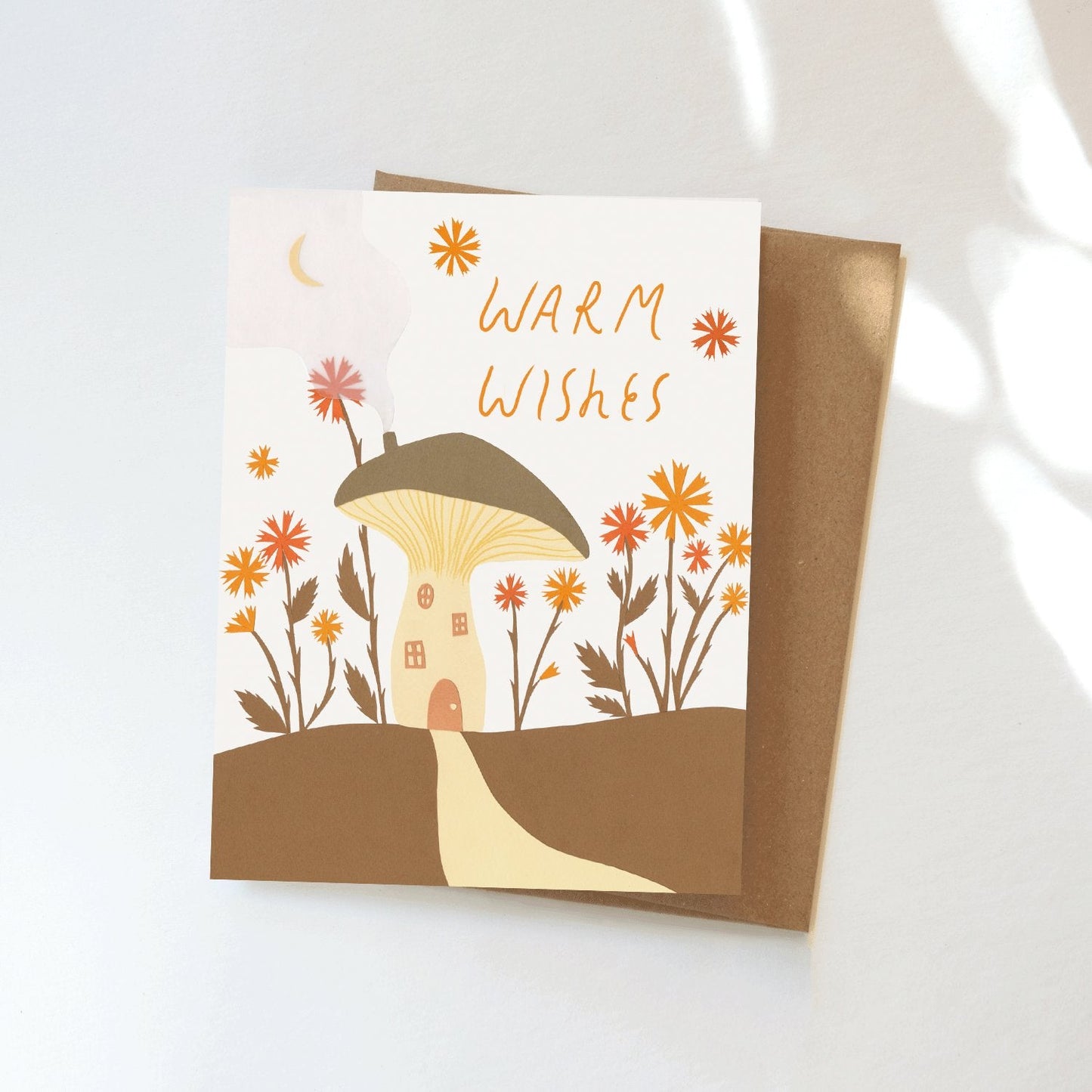 Mushroom Warm Wishes Greeting Card