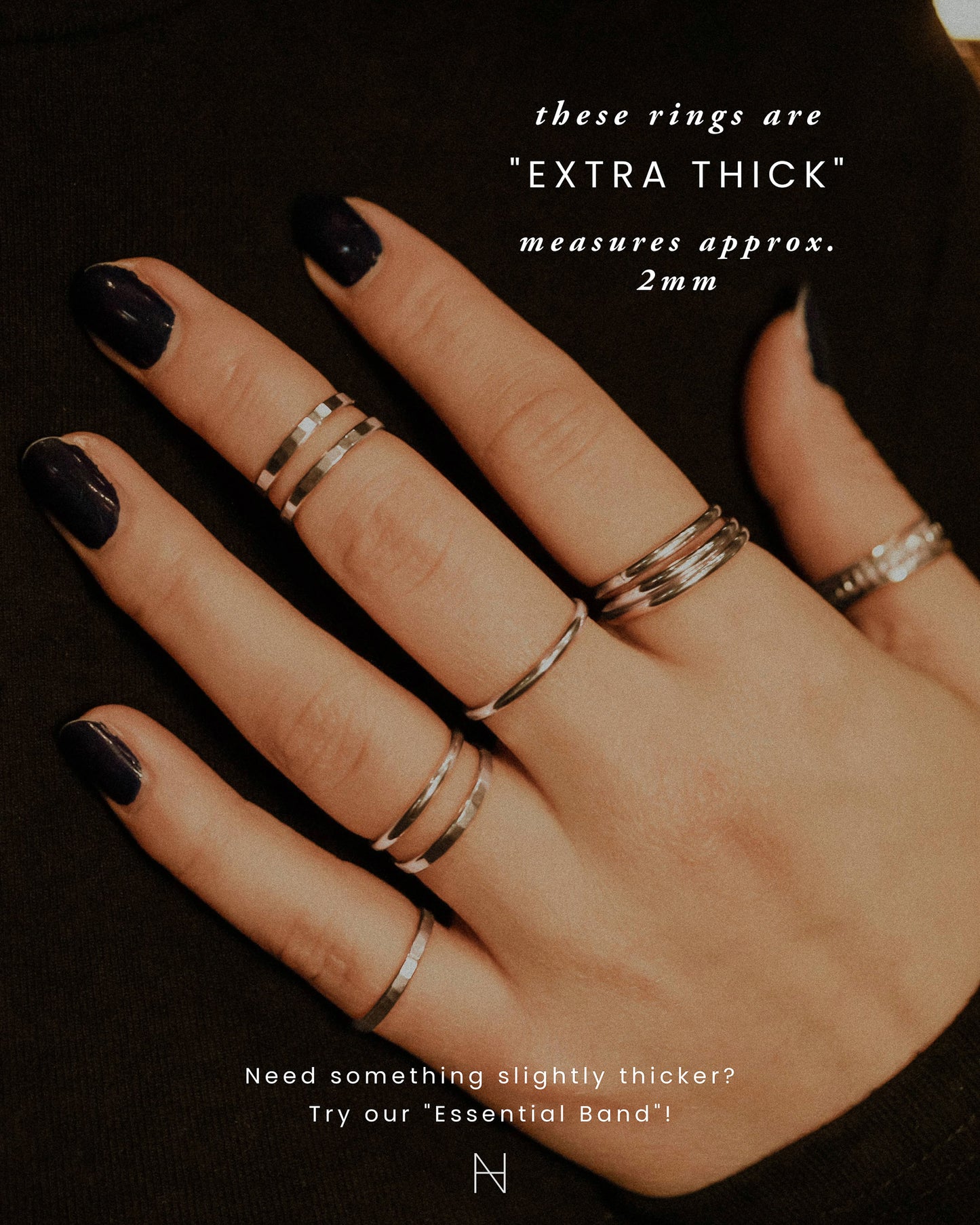 Extra Thick Ring, Sterling Silver