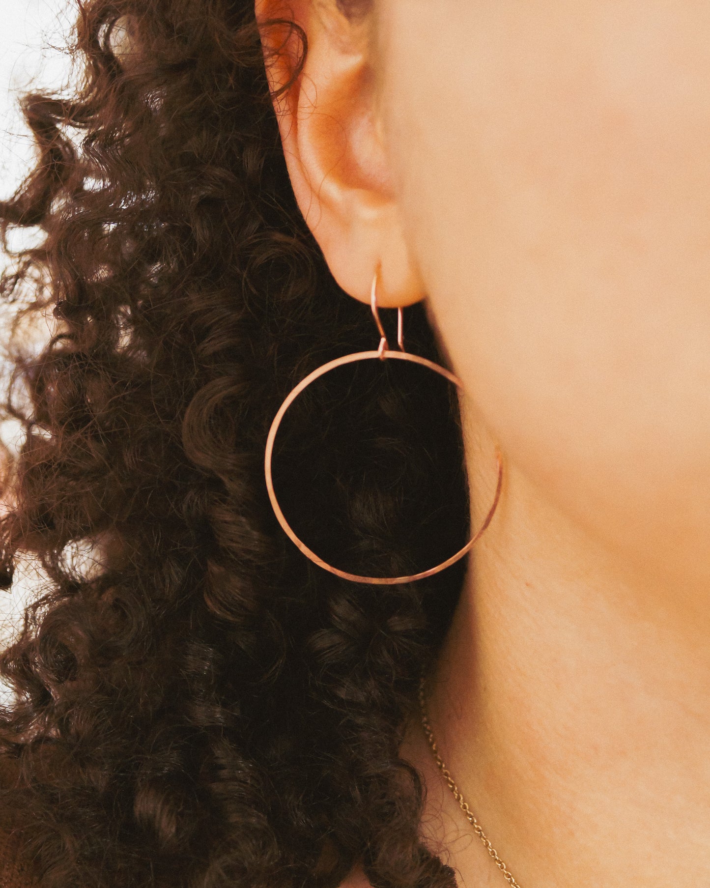 Full Circle Hoop Earrings, Gold Fill, Rose Gold Fill, or Sterling Silver