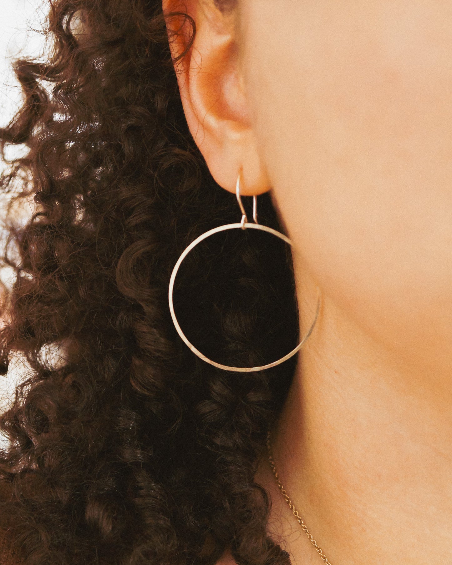 Full Circle Hoop Earrings, Gold Fill, Rose Gold Fill, or Sterling Silver