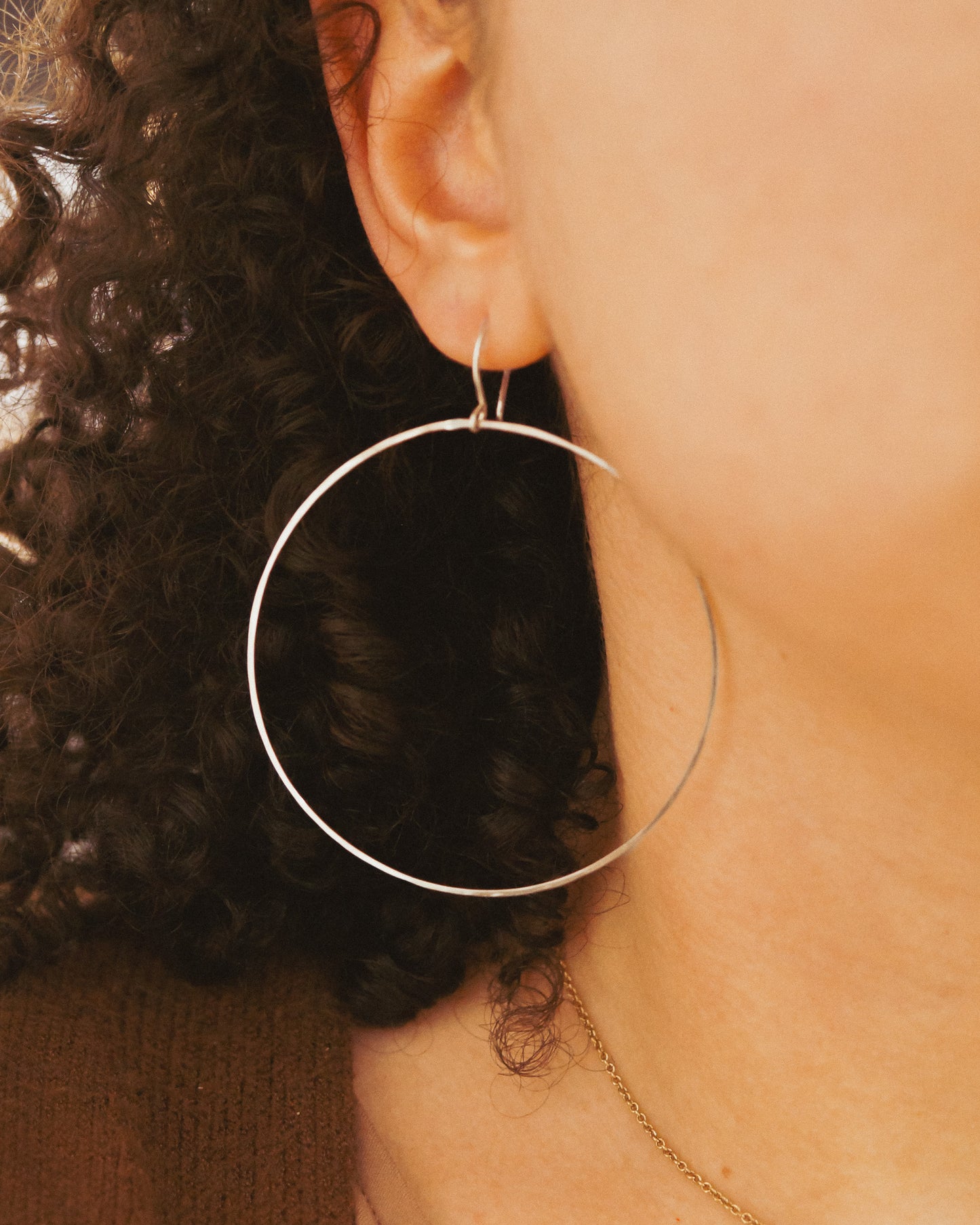 Full Circle Hoop Earrings, Gold Fill, Rose Gold Fill, or Sterling Silver