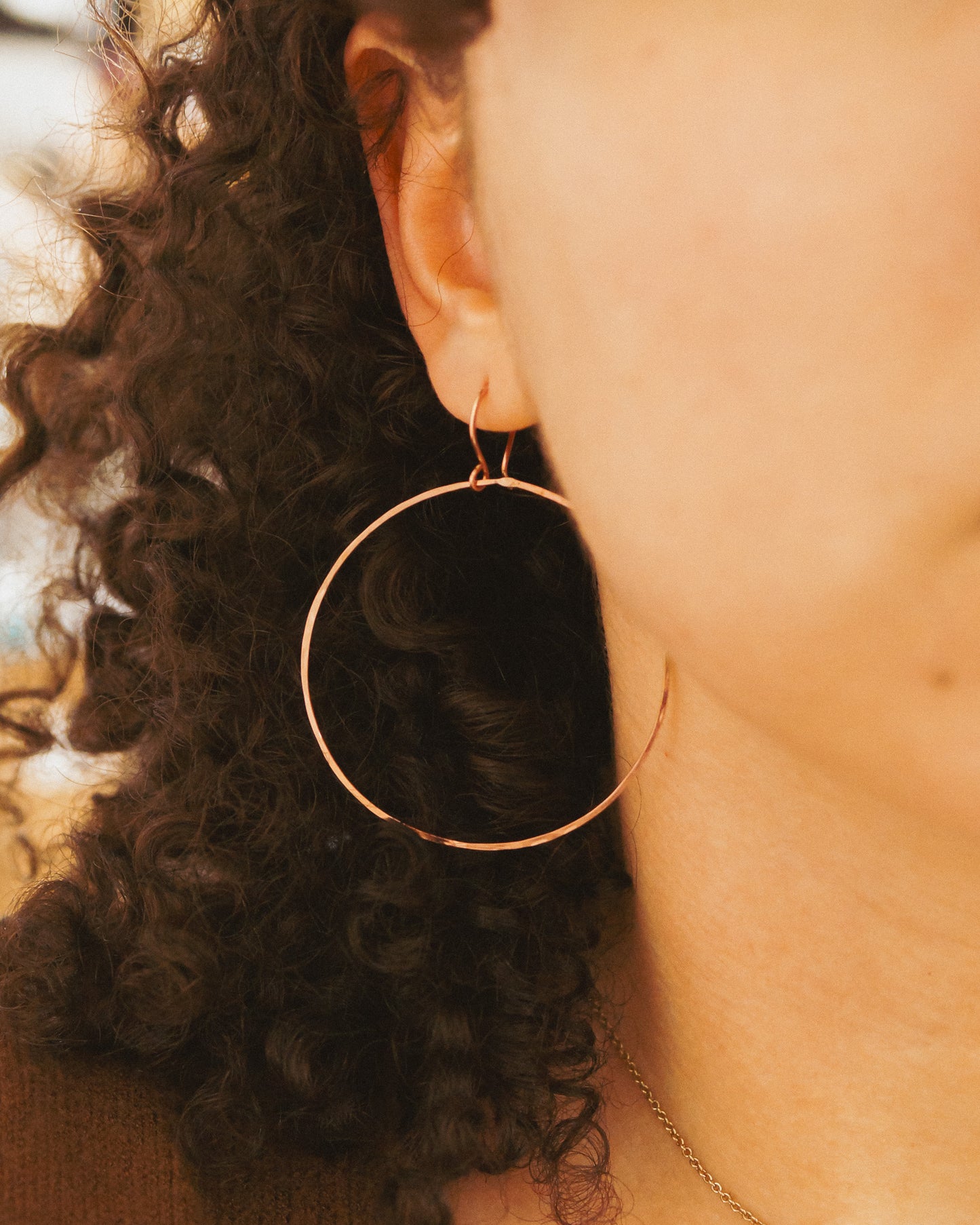 Full Circle Hoop Earrings, Gold Fill, Rose Gold Fill, or Sterling Silver