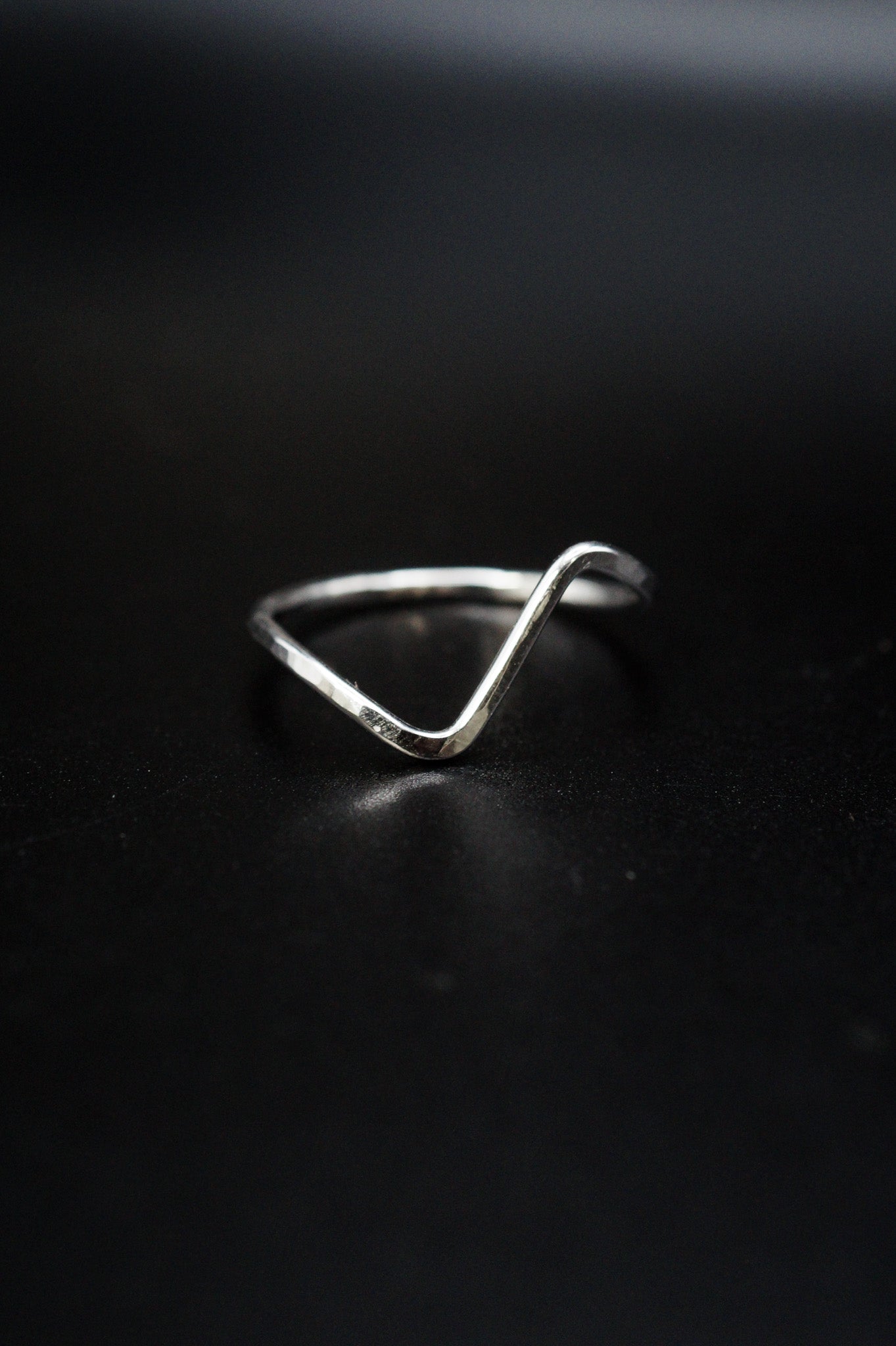 Edge Ring, Sterling Silver