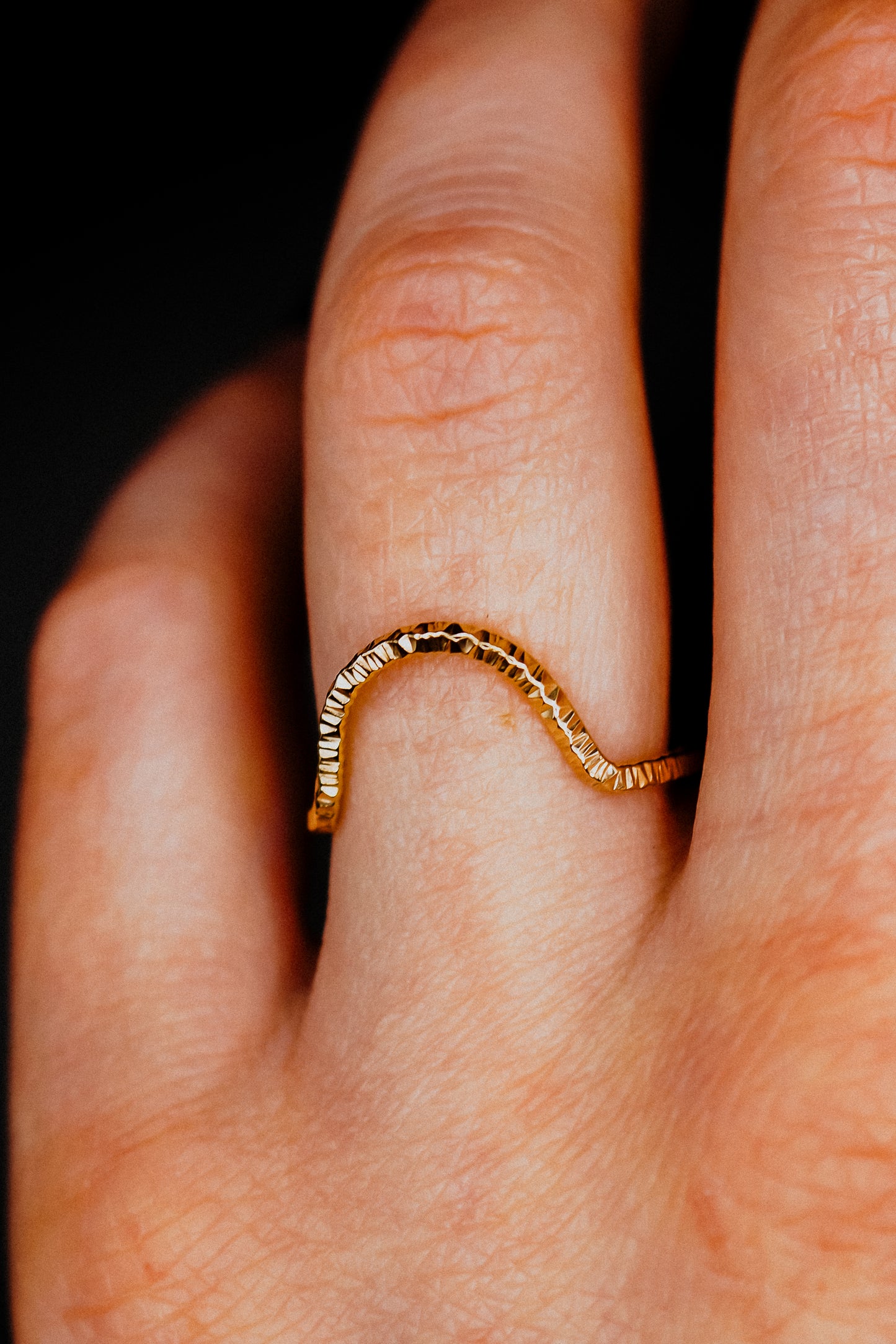 Sparkle Arc Ring, 14K Gold Fill