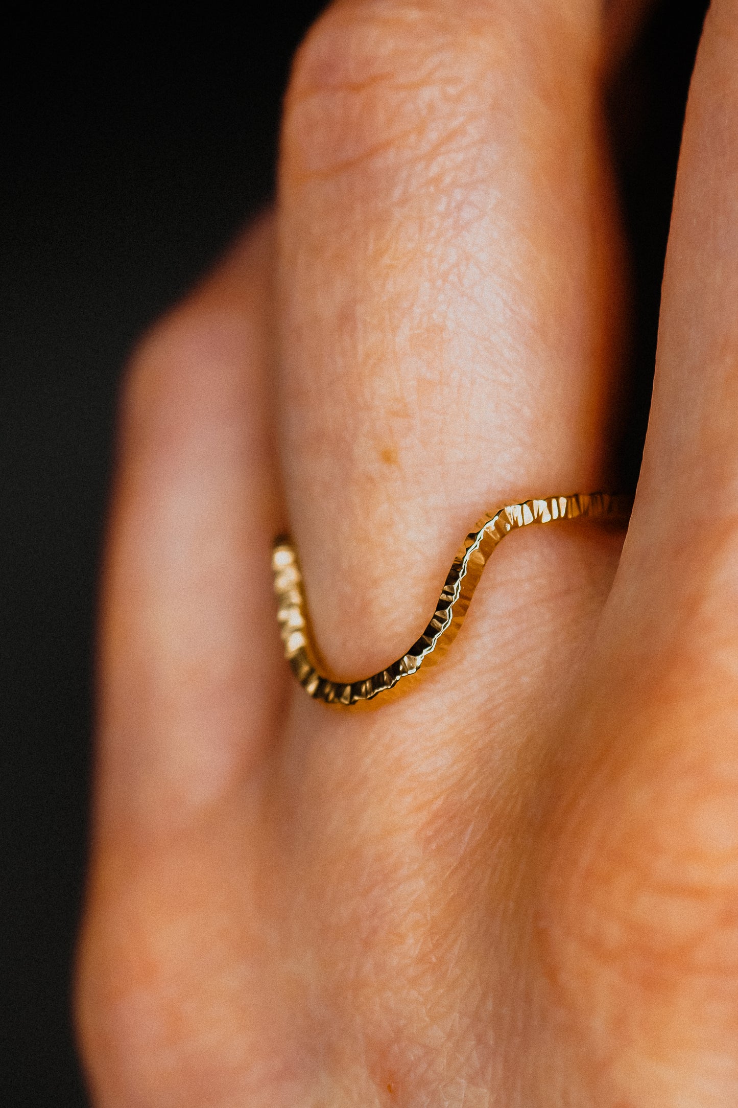 Sparkle Arc Ring, 14K Gold Fill