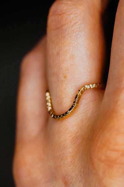 Sparkle Arc Ring, 14K Gold Fill