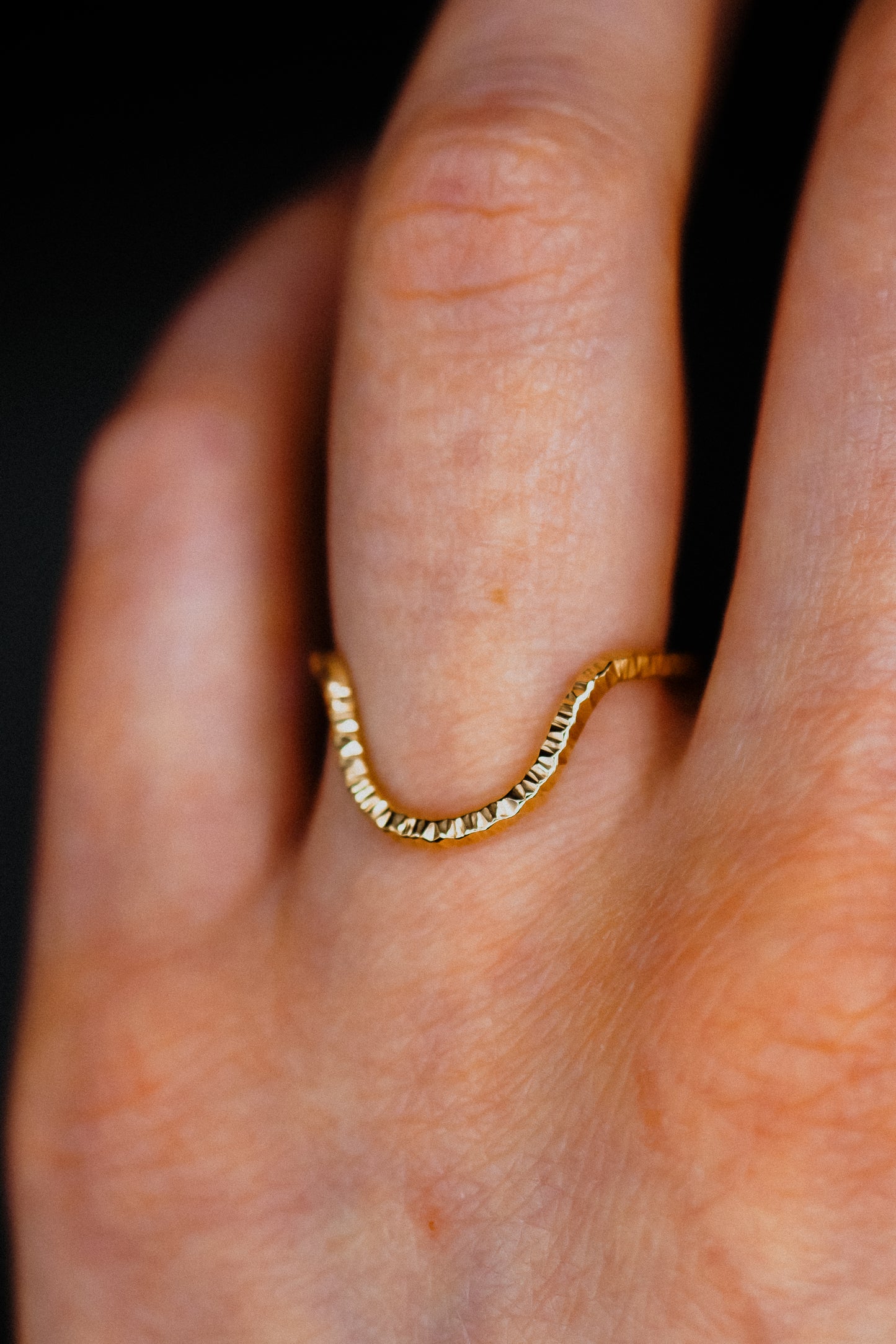 Sparkle Arc Ring, 14K Gold Fill