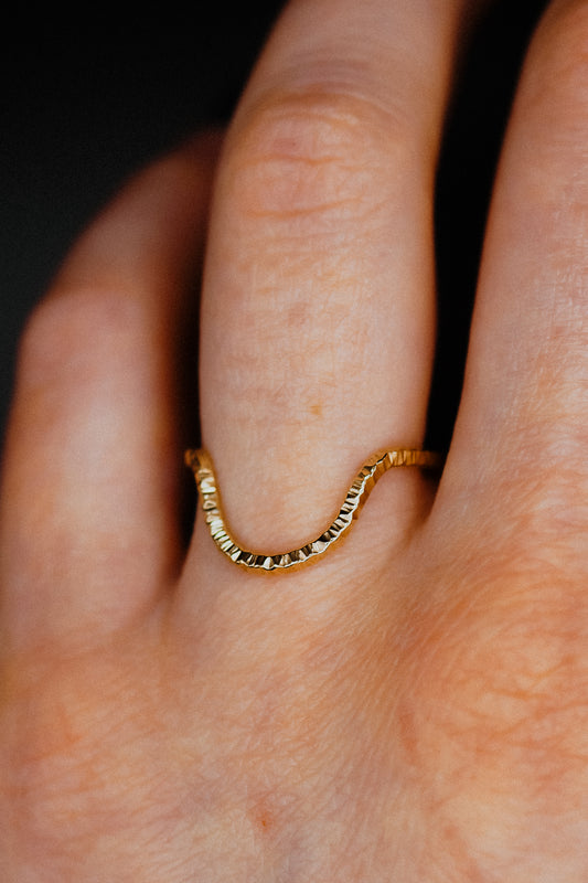 Sparkle Arc Ring, 14K Gold Fill