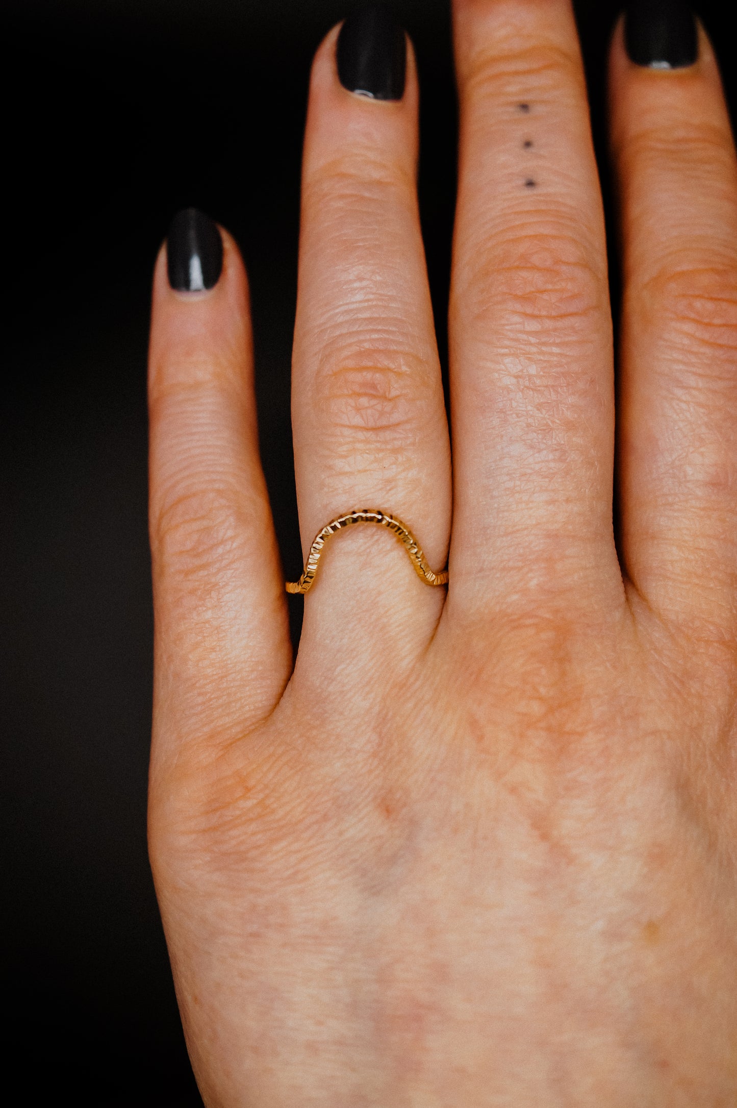 Sparkle Arc Ring, 14K Gold Fill