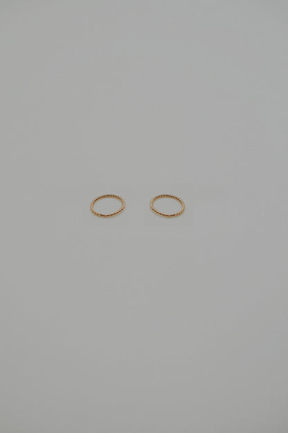 Twist Huggie Hoop Earring in 14K Gold Fill