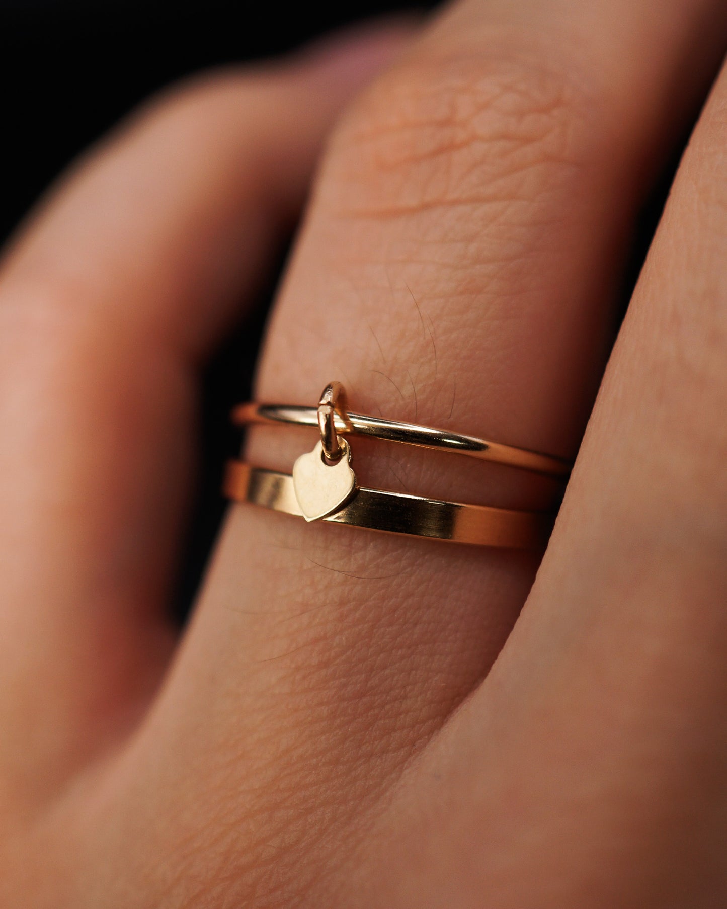 Lover Charm Ring, Gold or Silver