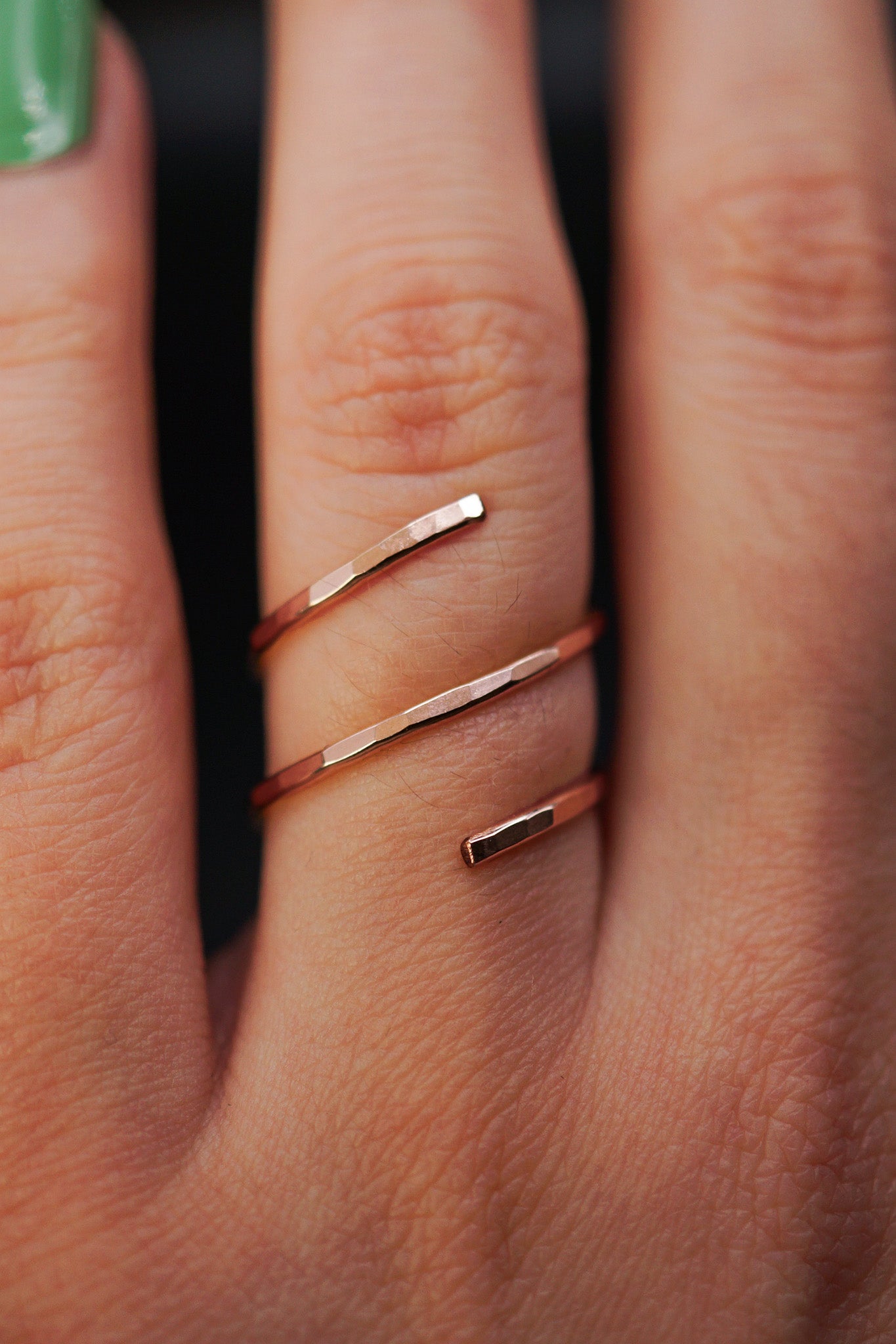 Helix Ring, 14K Rose Gold Fill