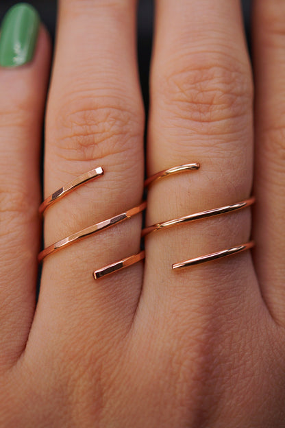 Helix Ring, 14K Rose Gold Fill