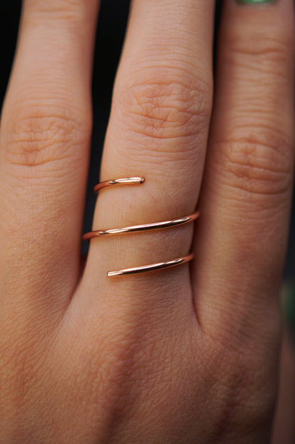 Helix Ring, 14K Rose Gold Fill