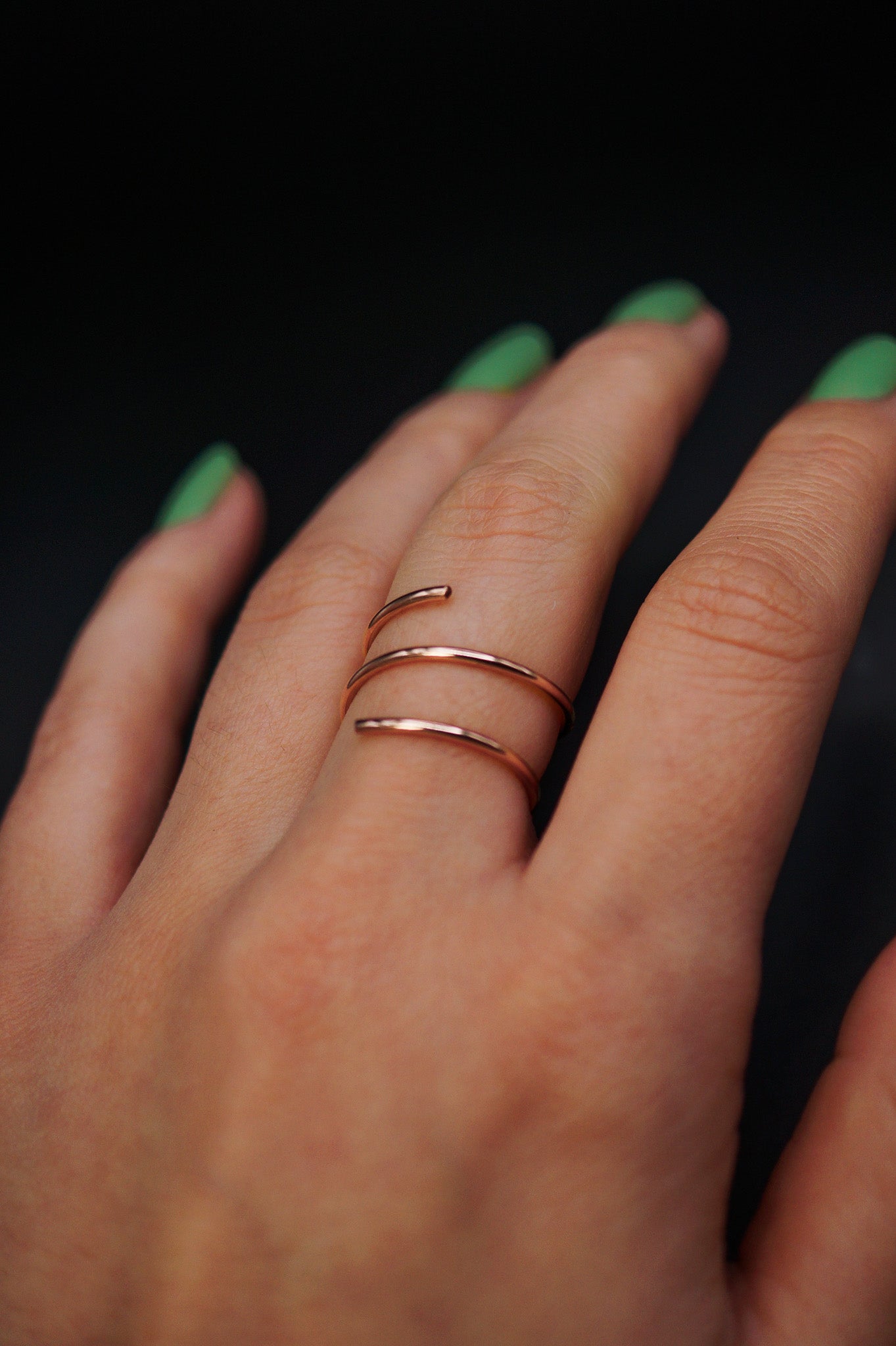 Helix Ring, 14K Rose Gold Fill