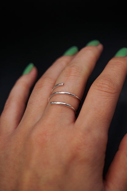 Helix Ring, Sterling Silver