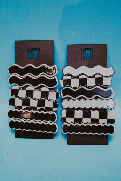 Black & White Hair Clip Packs