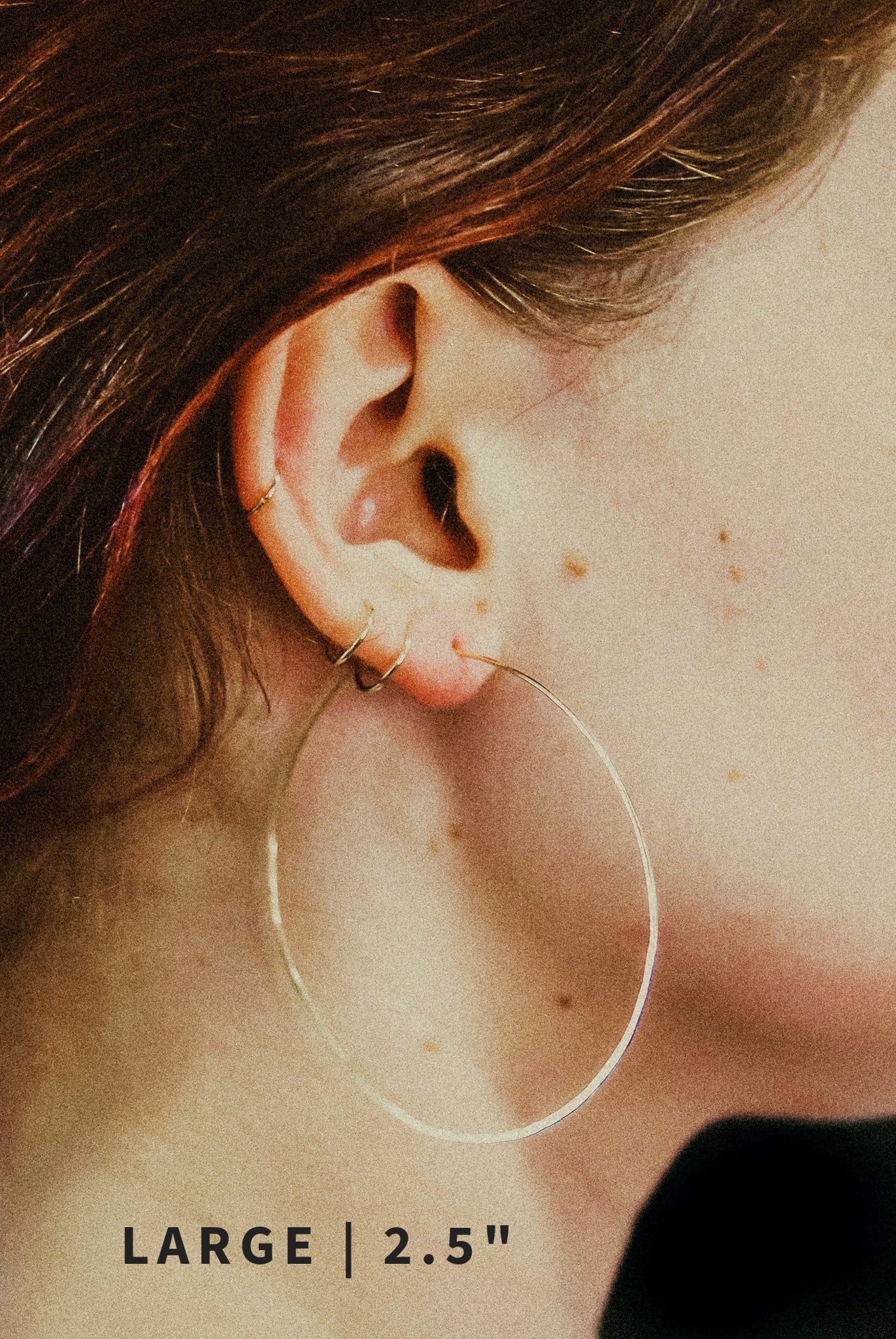 Classic Threader Hoop Earrings in Solid 14K Gold or Rose Gold