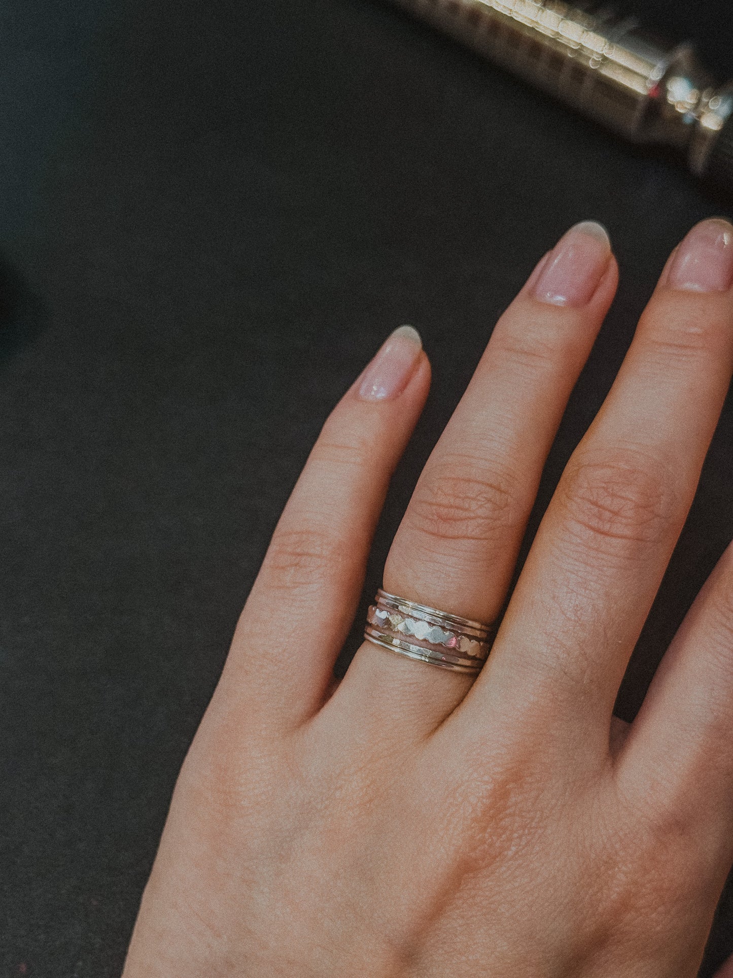 The Classic Bead Set of 5 Stacking Rings, Gold Fill, Rose Gold Fill or Sterling Silver