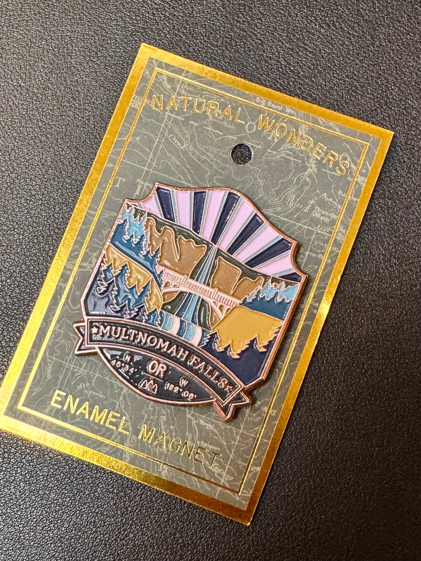 Multnomah Falls Enamel Magnet