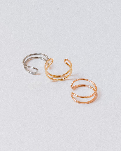 Stadium Ear Cuff, Solid Gold, Rose or White Gold