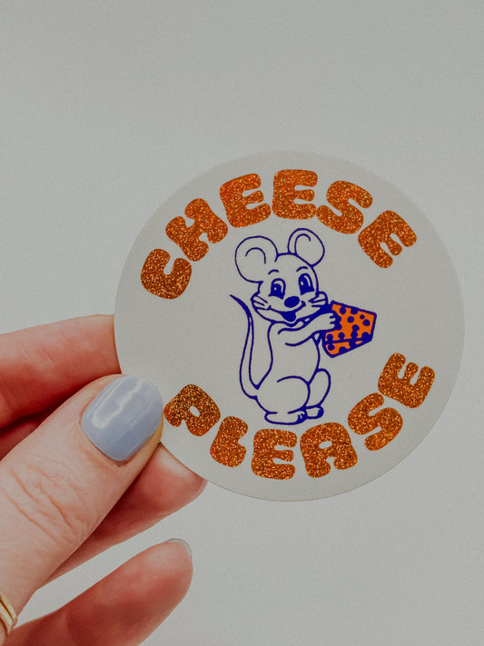 Cheese Please Vinyl Stickers
