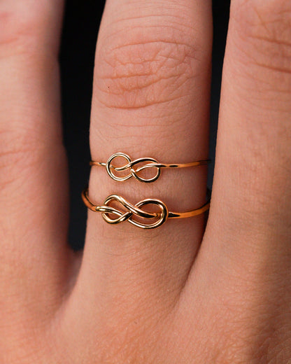 Infinity Knot Ring, 14K Gold Fill