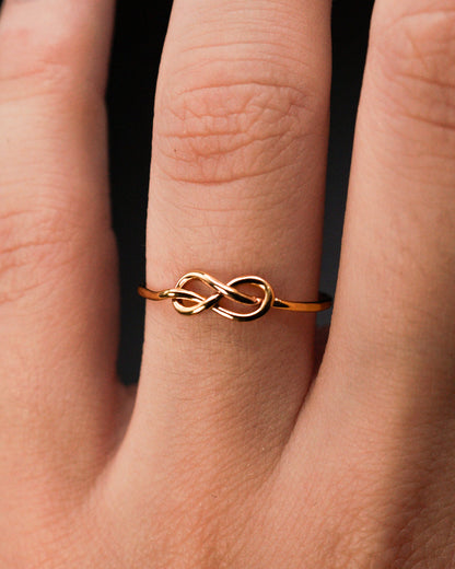 Infinity Knot Ring, 14K Gold Fill