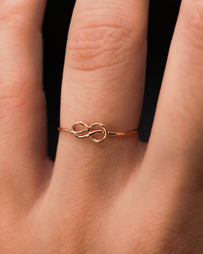 Infinity Knot Ring, 14K Gold Fill