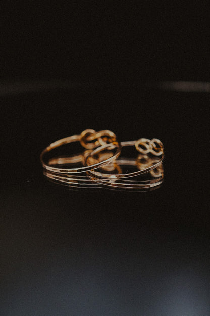 Infinity Knot Ring, 14K Gold Fill