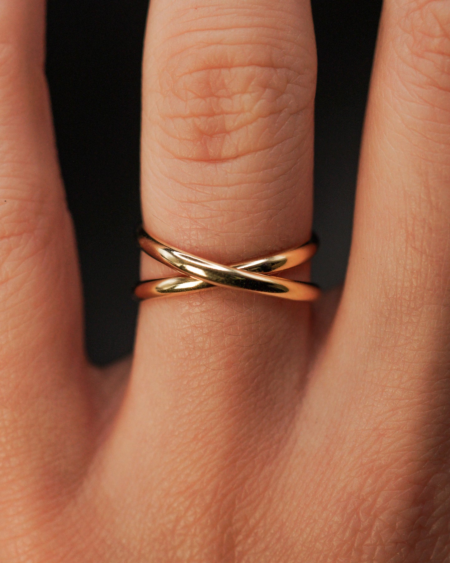 Infinity X-Ring, 14K Gold Fill