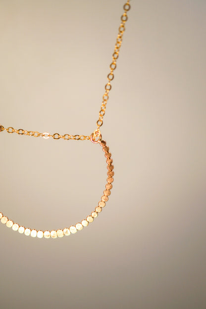 Large Bead Necklace, Gold Fill, Rose Gold Fill, Sterling Silver