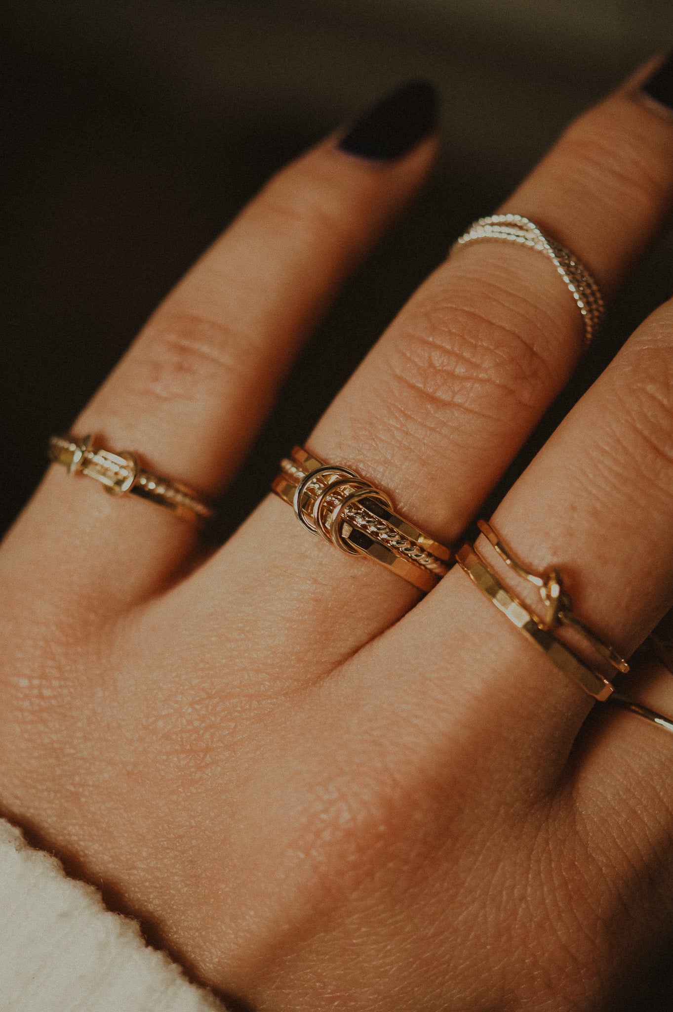 Triple Link Ring, Mixed Metals