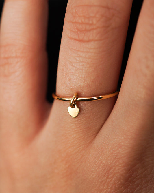 Lover Charm Ring, Gold or Silver