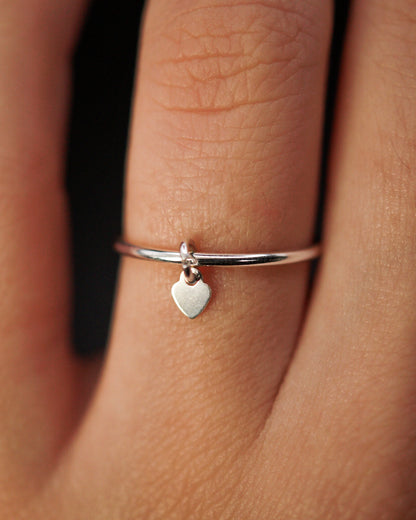 Lover Charm Ring, Gold or Silver