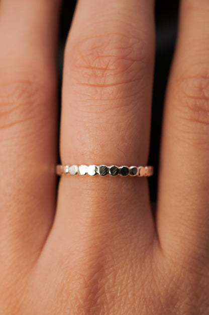 Mini Bead Ring, Sterling Silver