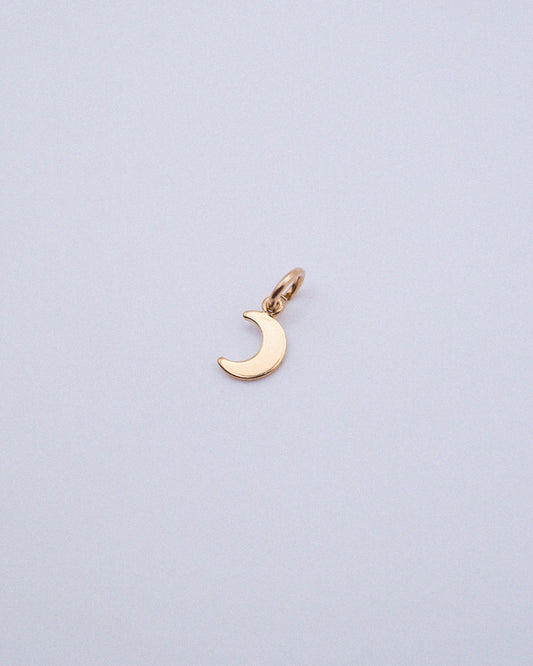 Tiny Moon Charm, 14K Gold Fill