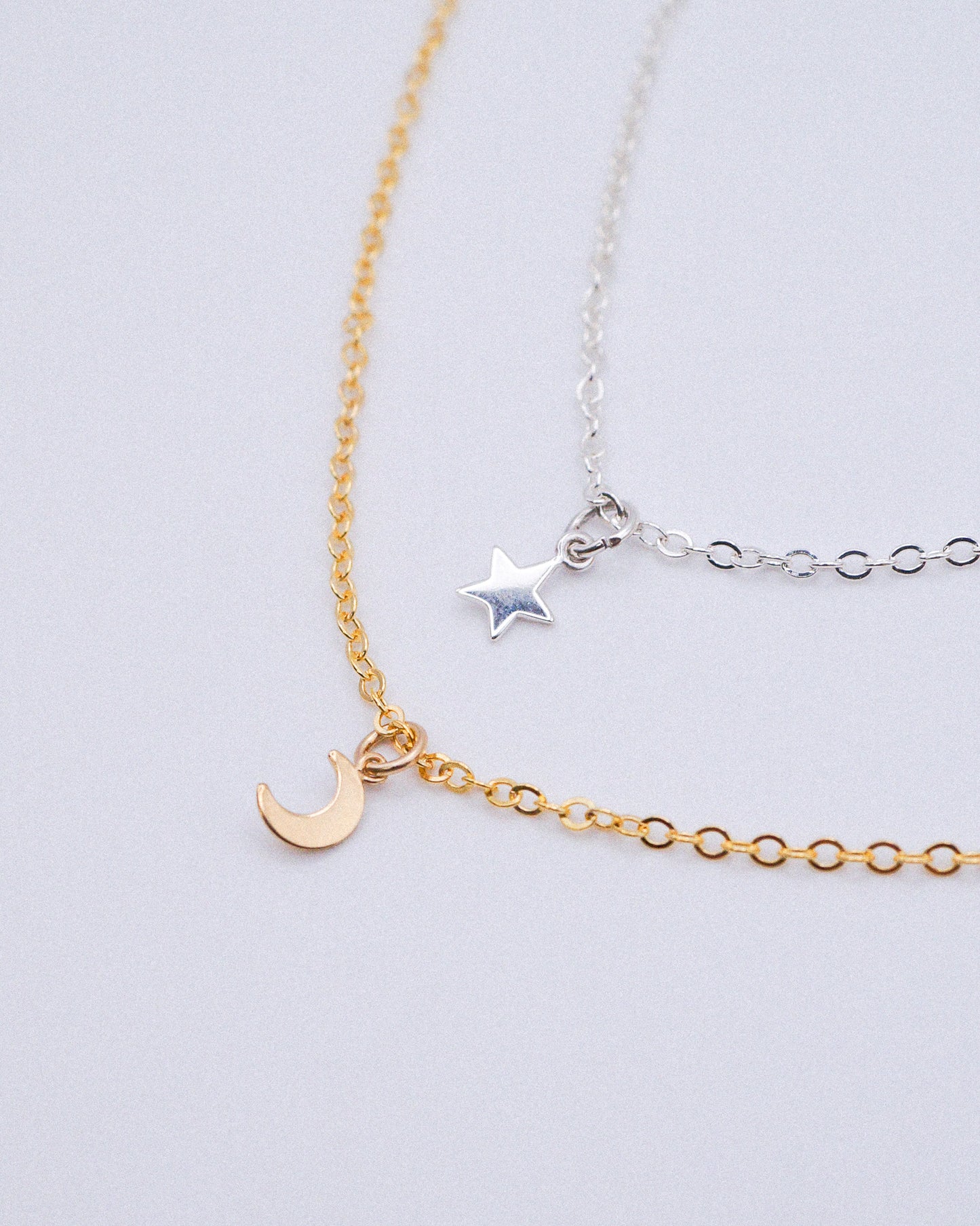 Tiny Moon Charm, 14K Gold Fill