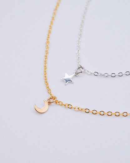 Tiny Moon Charm, 14K Gold Fill