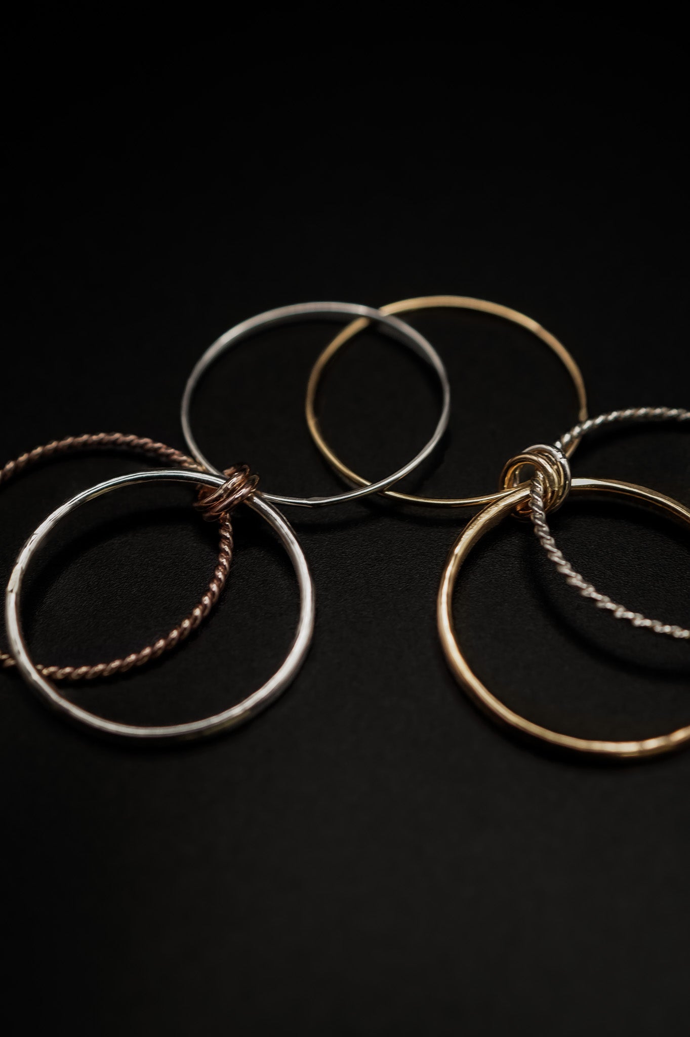 Duo Link Ring, Mixed Metals – Hannah Naomi Jewelry