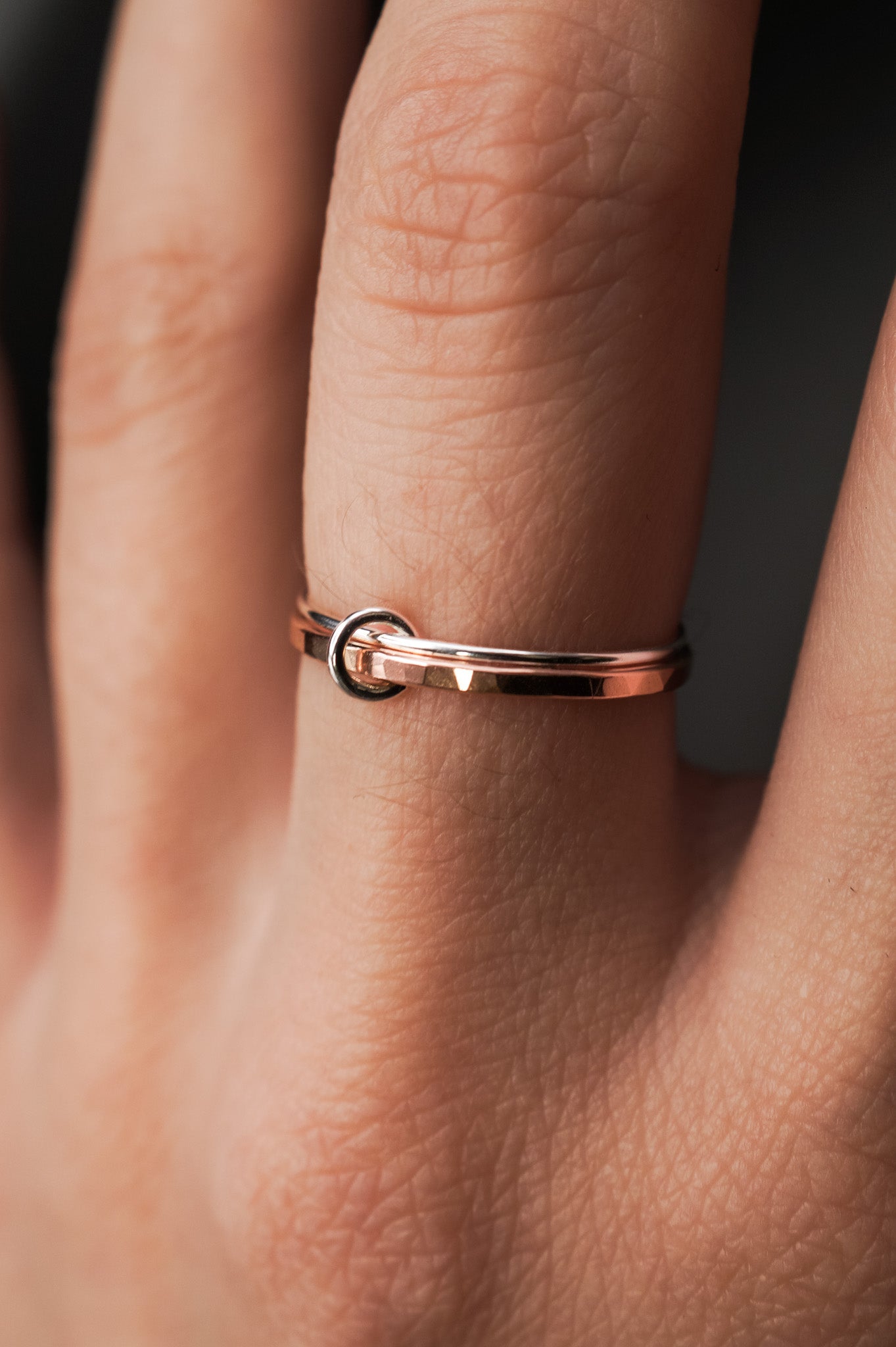 Link Ring, Mixed Metals – Hannah Naomi Jewelry