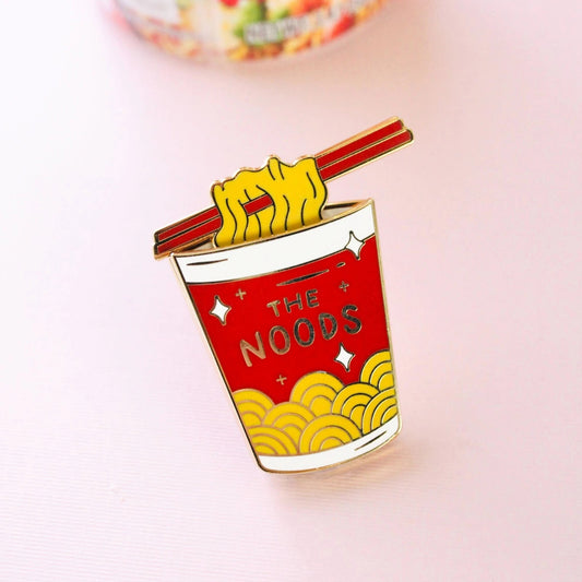 Instant Noodles Interactive Enamel Pin