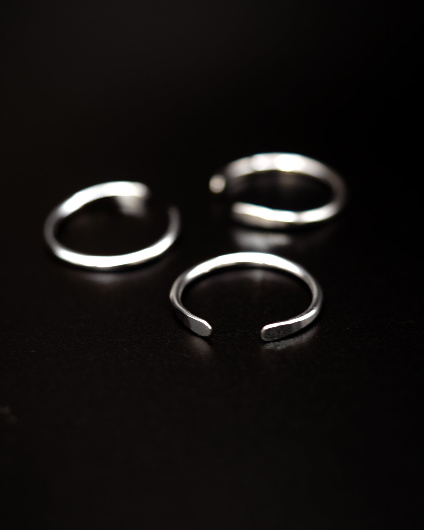 Open Stacker Ring, Sterling Silver