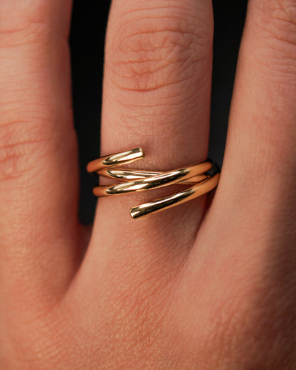 Open Spiral Ring, 14K Gold Fill