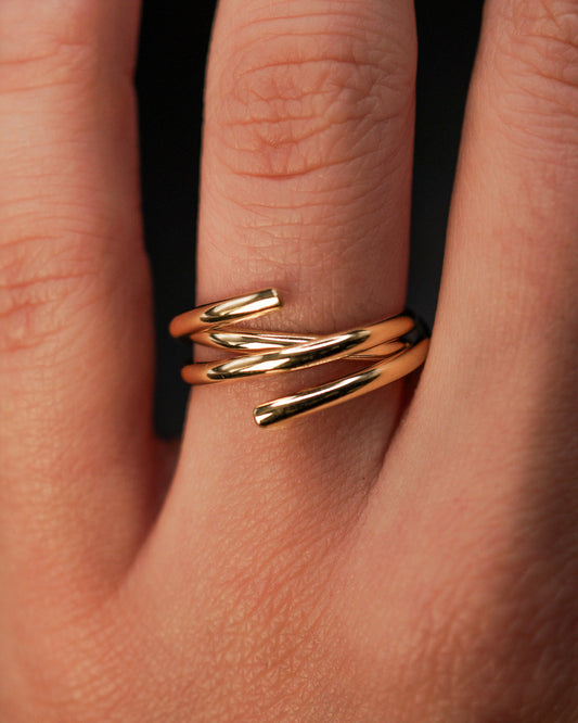 Open Spiral Ring, 14K Gold Fill