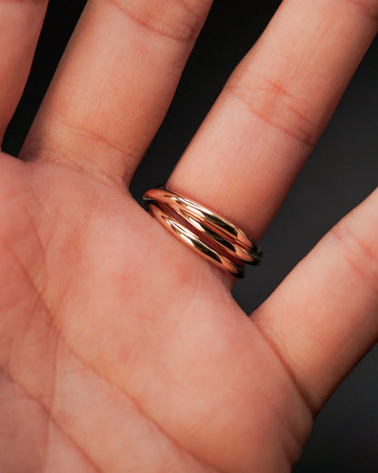 Open Spiral Ring, 14K Rose Gold Fill